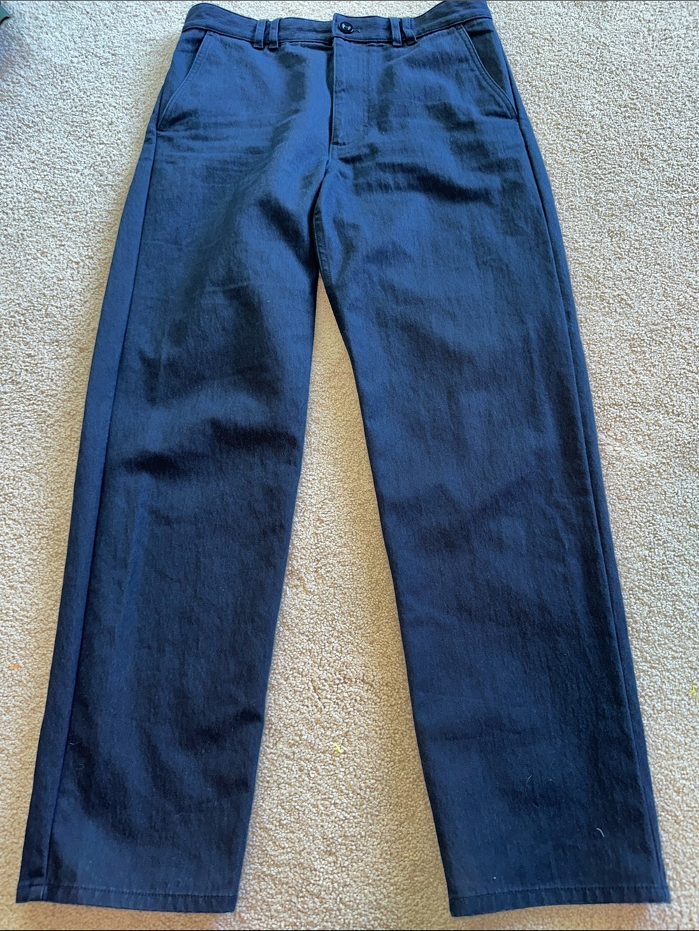COS Navy Straight-Leg Trousers